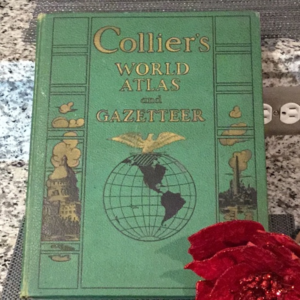 Vintage Collier’s World Atlas and Gazetteer